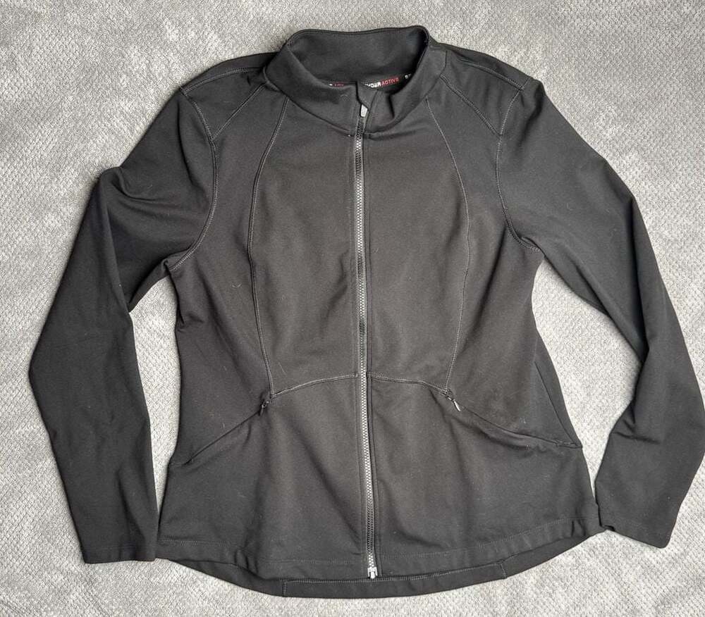 Spyder Active Women's Black Performance Full-Zip Athletic Jacket XL